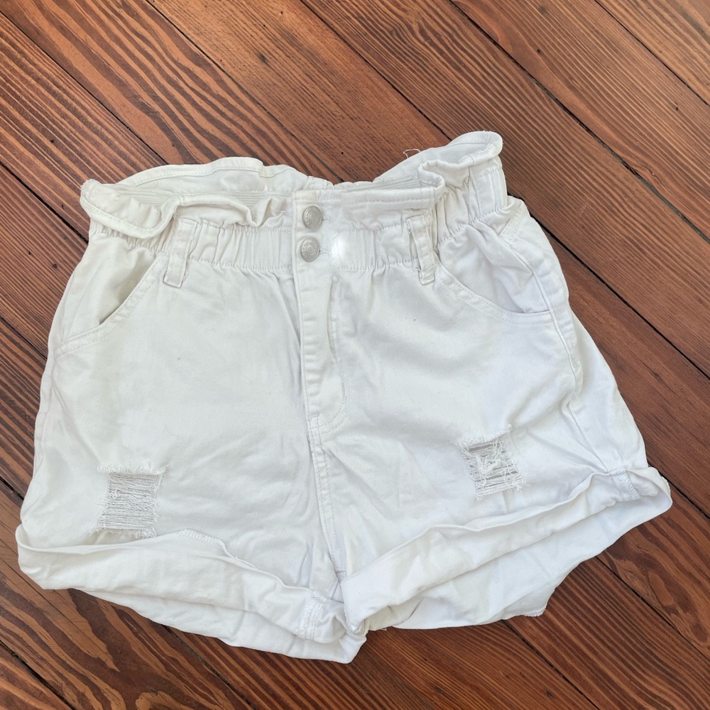 Women's White Jean Shorts
